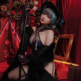 Nyako喵子《柴郡旗袍》主题写真：48张全套美图