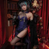 Nyako喵子《柴郡旗袍》主题写真：48张全套美图