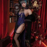 Nyako喵子《柴郡旗袍》主题写真：48张全套美图