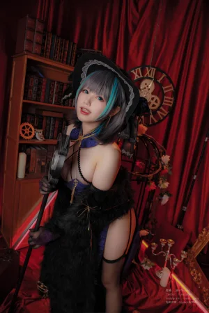 Nyako喵子《柴郡旗袍》主题写真：48张全套美图