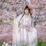 Nyako喵子《樱花汉服 花神祈愿》主题写真：52张全套美图