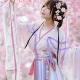 Nyako喵子《樱花汉服 花神祈愿》主题写真：52张全套美图