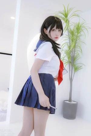Nyako喵子《风纪委员》主题写真：85张全套美图，含1个视频