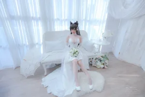 Nyako喵子《爱宕婚纱》主题写真：62张全套美图