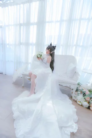 Nyako喵子《爱宕婚纱》主题写真：62张全套美图