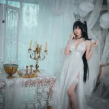 Nyako喵子《大凤纯白婚纱》主题写真：65张全套美图