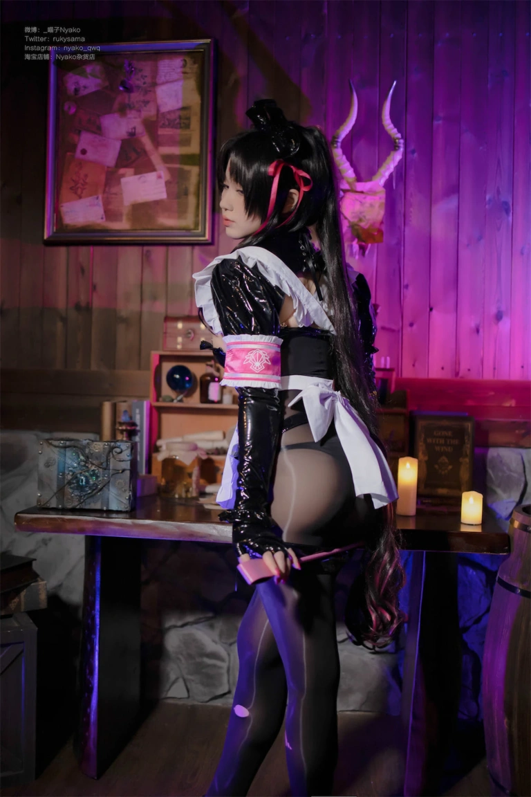 Nyako喵子《杀生院女仆》主题写真：40张全套美图