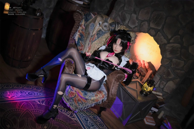 Nyako喵子《杀生院女仆》主题写真：40张全套美图