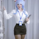 Nyako喵子《原神 甘雨OL》主题写真：79张全套美图
