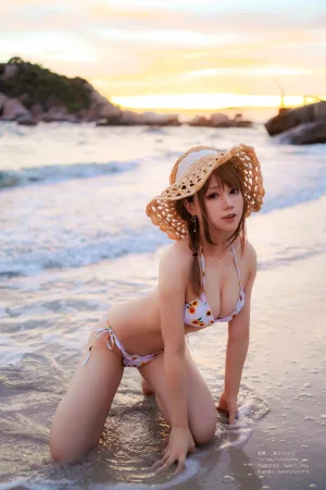 Nyako喵子《向日葵比基尼》主题写真：66张全套美图，含1个视频