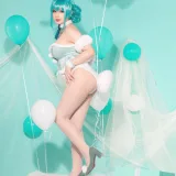 Nyako喵子《初音白兔》主题写真：41张全套美图