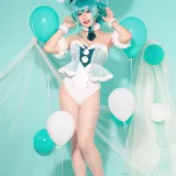 Nyako喵子《初音白兔》主题写真：41张全套美图