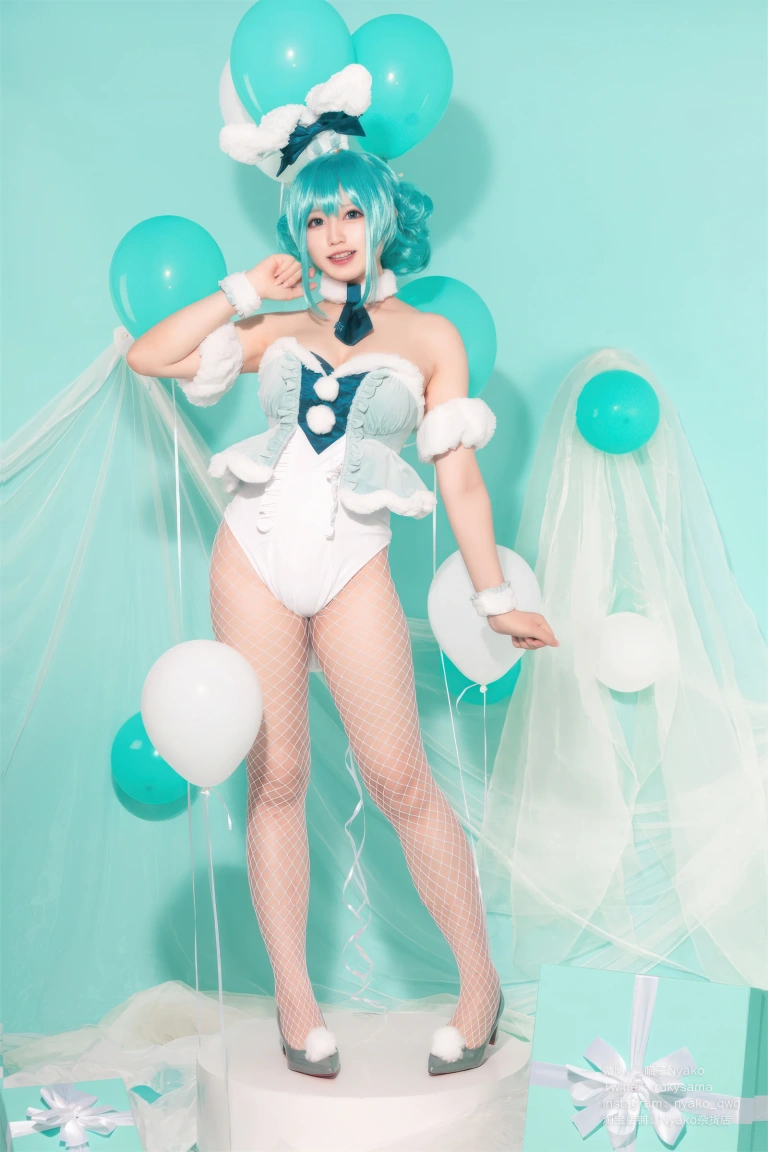 Nyako喵子《初音白兔》主题写真：41张全套美图