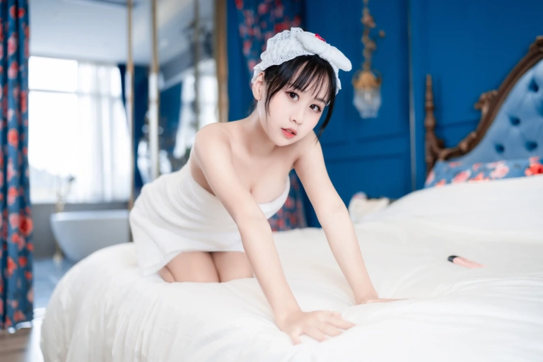 萌芽儿o0《浴巾》主题写真：27张全套美图