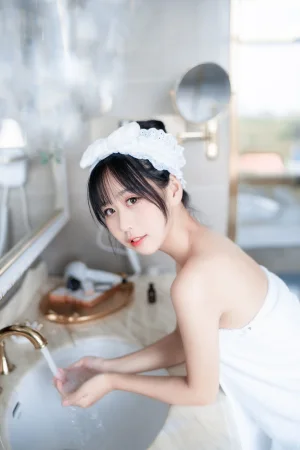 萌芽儿o0《浴巾》主题写真：27张全套美图