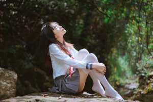 萌芽儿o0《小溪JK百合（&请叫我若生）》主题写真：93张全套美图