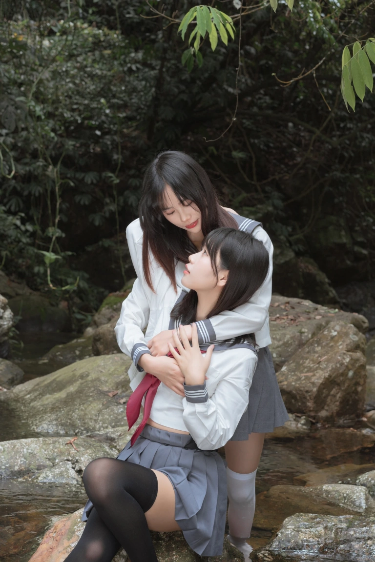 萌芽儿o0《小溪JK百合（&请叫我若生）》主题写真：93张全套美图