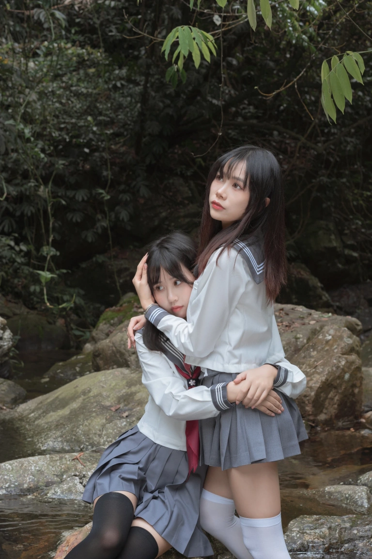 萌芽儿o0《小溪JK百合（&请叫我若生）》主题写真：93张全套美图