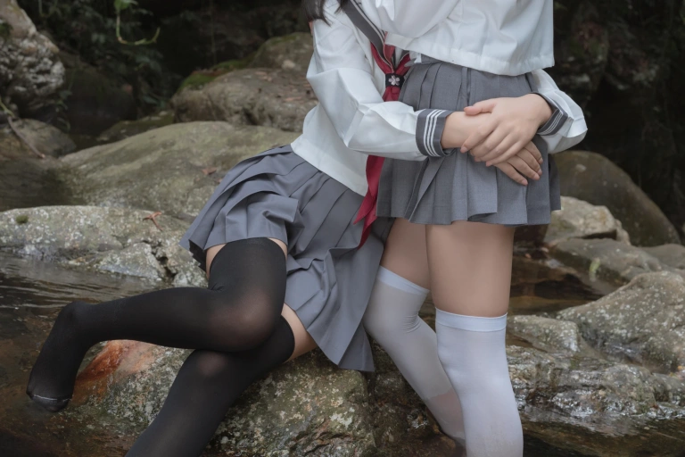 萌芽儿o0《小溪JK百合（&请叫我若生）》主题写真：93张全套美图