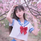 萌芽儿o0《樱花jk》主题写真：30张全套美图