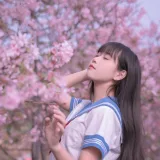 萌芽儿o0《樱花jk》主题写真：30张全套美图