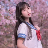 萌芽儿o0《樱花jk》主题写真：30张全套美图
