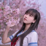 萌芽儿o0《樱花jk》主题写真：30张全套美图