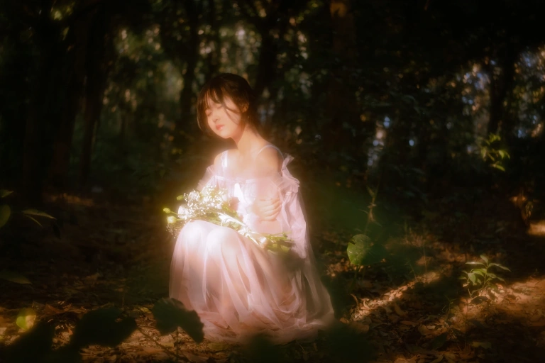 萌芽儿o0《林中少女》主题写真：30张全套美图