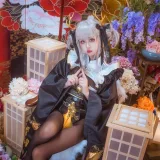 萌芽儿o0《白兔和服》主题写真：18张全套美图