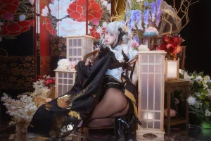 萌芽儿o0《白兔和服》主题写真：18张全套美图