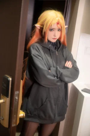 Quan冉有点饿《异世界舅妈》主题写真：110张全套美图