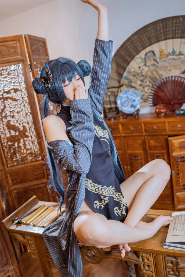 Quan冉有点饿《妃咲》主题写真：62张全套美图