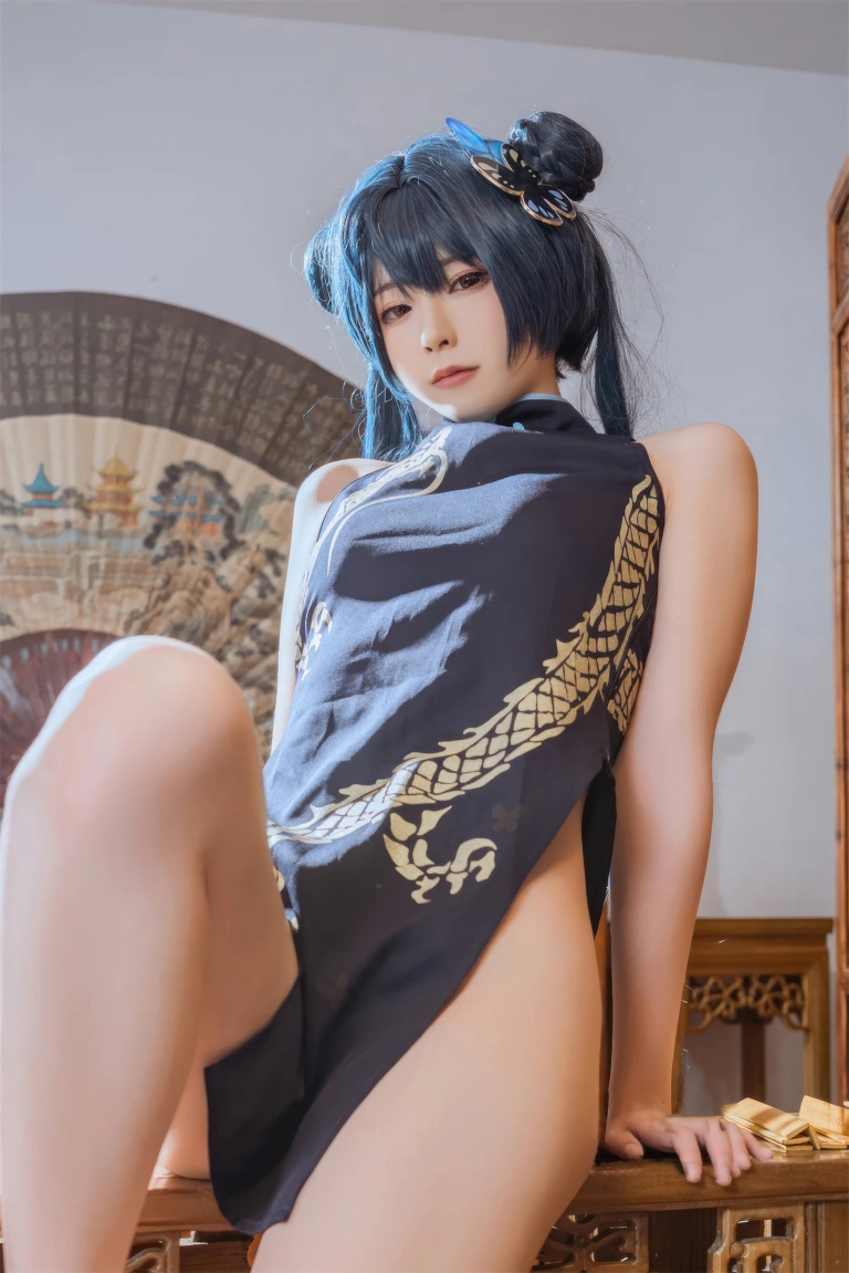 Quan冉有点饿《妃咲》主题写真：62张全套美图
