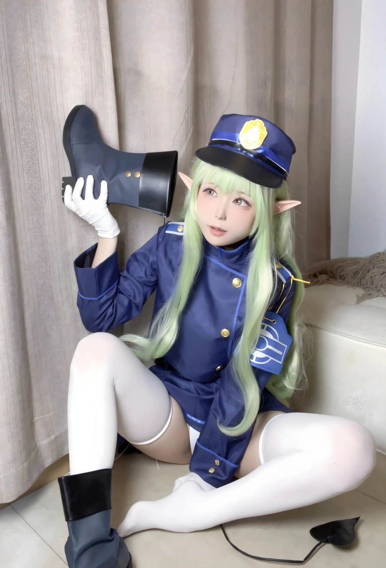 Quan冉有点饿《蔚蓝档案 橘光》主题写真：32张全套美图