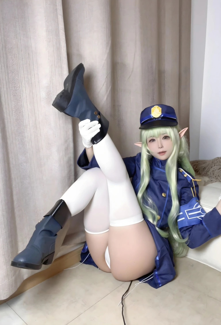 Quan冉有点饿《蔚蓝档案 橘光》主题写真：32张全套美图