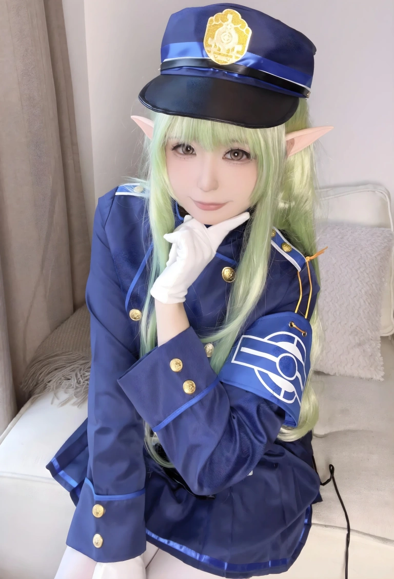 Quan冉有点饿《蔚蓝档案 橘光》主题写真：32张全套美图