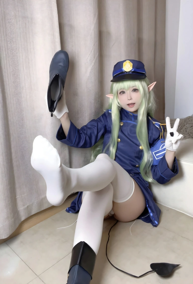 Quan冉有点饿《蔚蓝档案 橘光》主题写真：32张全套美图