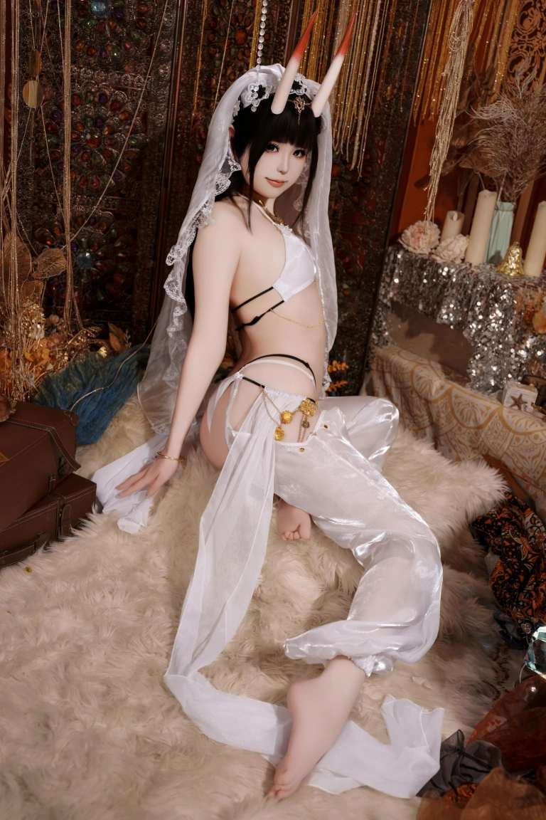 Quan冉有点饿《碧蓝航线 能代舞娘》主题写真：45张全套美图