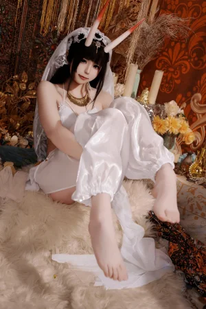 Quan冉有点饿《碧蓝航线 能代舞娘》主题写真：45张全套美图