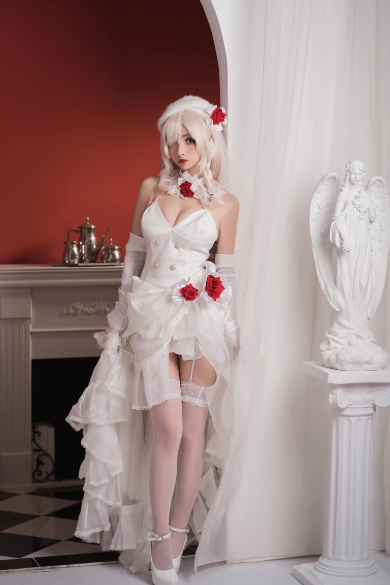 rioko凉凉子《G36c花嫁》主题写真：25张全套美图