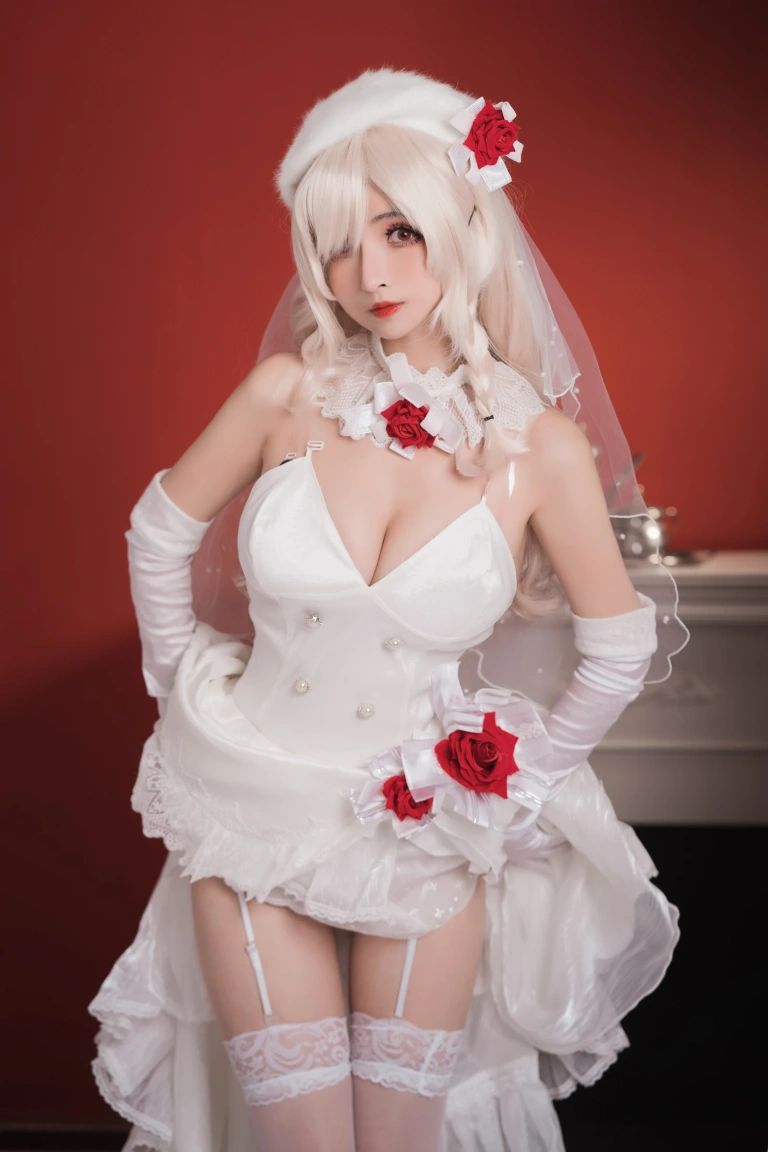 rioko凉凉子《G36c花嫁》主题写真：25张全套美图