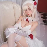 rioko凉凉子《G36c花嫁》主题写真：25张全套美图