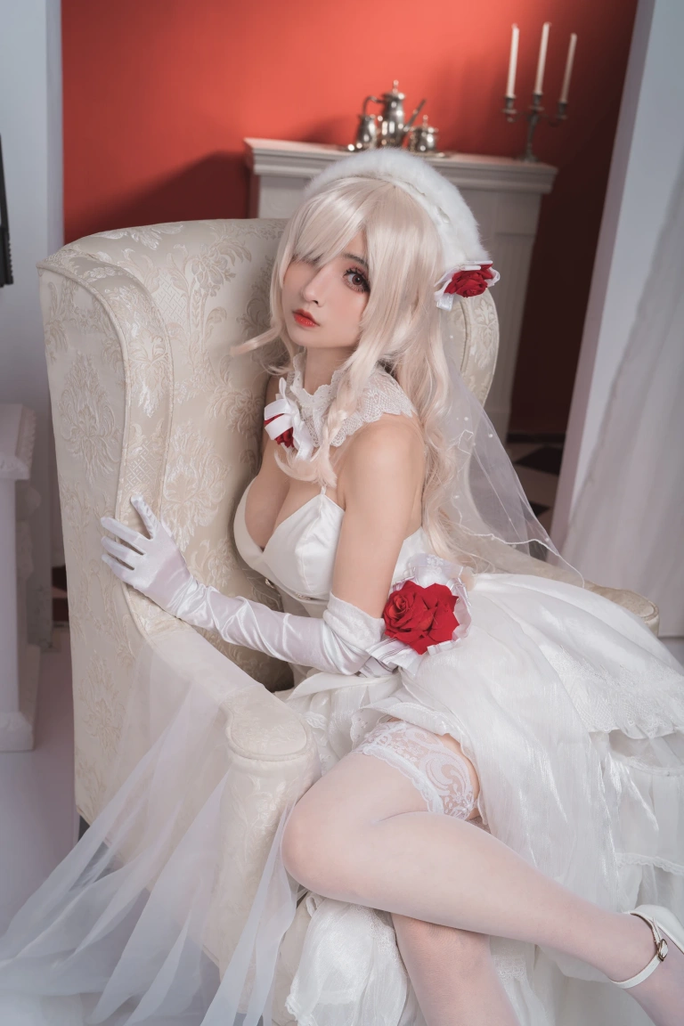 rioko凉凉子《G36c花嫁》主题写真：25张全套美图