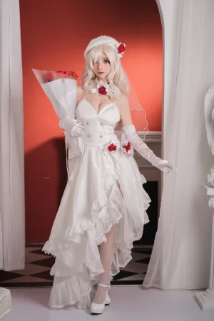 rioko凉凉子《G36c花嫁》主题写真：25张全套美图