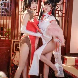 rioko凉凉子《爱宕旗袍》主题写真：20张全套美图