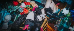 rioko凉凉子《黑贞》主题写真：16张全套美图