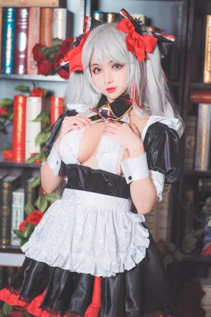 rioko凉凉子《欧根女仆》主题写真：29张全套美图