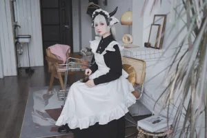 rioko凉凉子《贴心的牛奶女仆》主题写真：45张全套美图