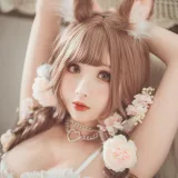 rioko凉凉子《花涧兔》主题写真：44张全套美图，含8个视频
