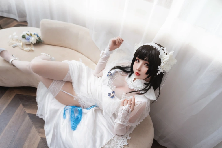 rioko凉凉子《95花嫁》主题写真：25张全套美图，含1个视频